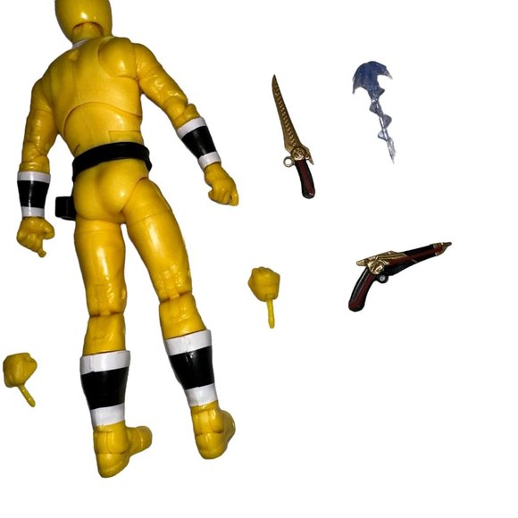 New Power Rangers Tideus Yellow Lightning Collection Alien Ranger Aquitar Figure - Picture 8 of 8
